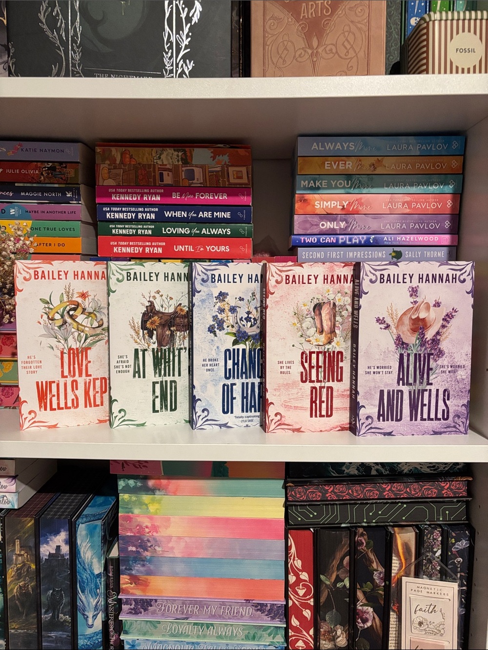 Alive and Wells, Seeing Red, Change of Hart, At Whit’s End, Love Wells Kept
